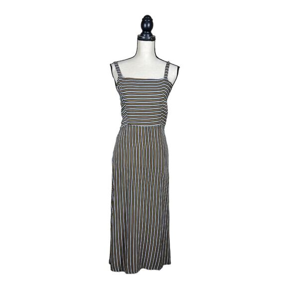 Faithful the Brand Katergo Tie Back Midi Dress in Glasgow Stripe - Picture 5 of 5